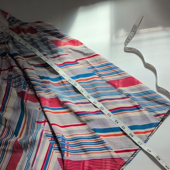 CAbi Top Womens Large Red Blue #5230 Tassel Tank Inline Print NWT - Picture 10 of 10